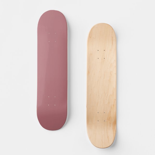 Dusty Rose Solid Color Skateboard (Vorderseite)