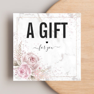 Dusty Rose Vintag Floral Logo Schönheitssalon Make