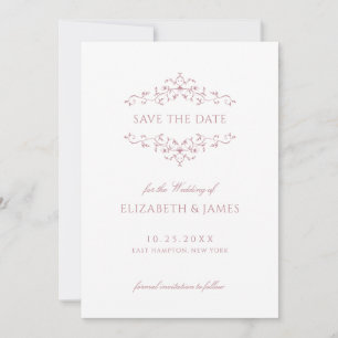 Dusty Rose Vintag Save The Date
