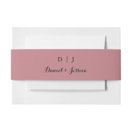 Dusty Rose Wedding Invitation Bly Band