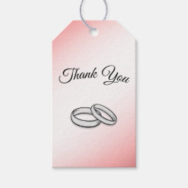 Dusty Rose Wedding Vielen Dank Geschenkanhänger