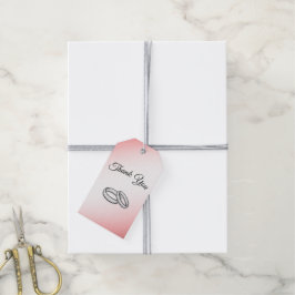 Dusty Rose Wedding Vielen Dank Geschenkanhänger