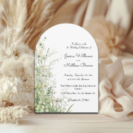 Dusty Sage Green Blume 12x18" Hochzeit Einladung