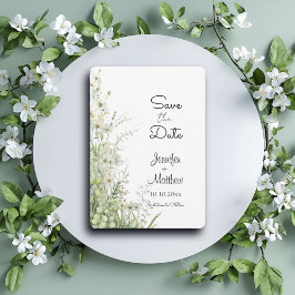 Dusty Sage Green Blume 12x18" Save The Date