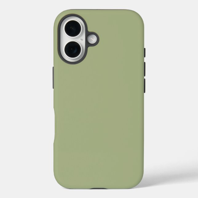 Dusty Sage Green Solid Color Case-Mate iPhone Hülle (Rückseite)