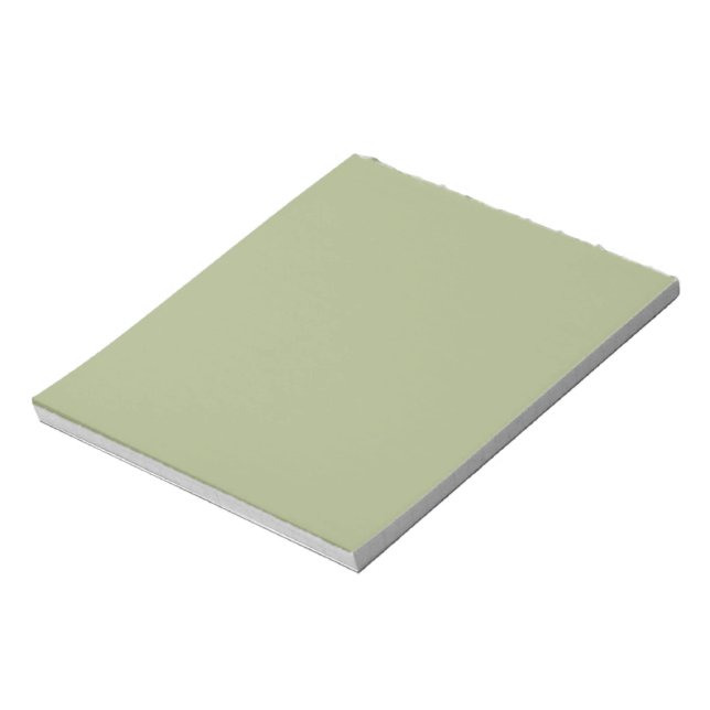 Dusty Sage Green Solid Color Notizblock (Rotiert)