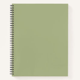 Dusty Sage Green Solid Color Notizbuch