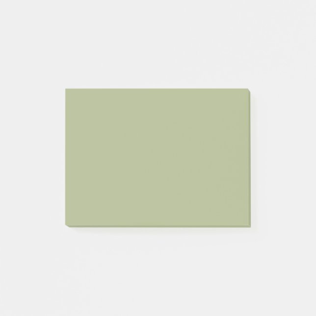 Dusty Sage Green Solid Color Post-it Klebezettel (Vorderseite)