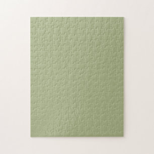 Dusty Sage Green Solid Color Puzzle