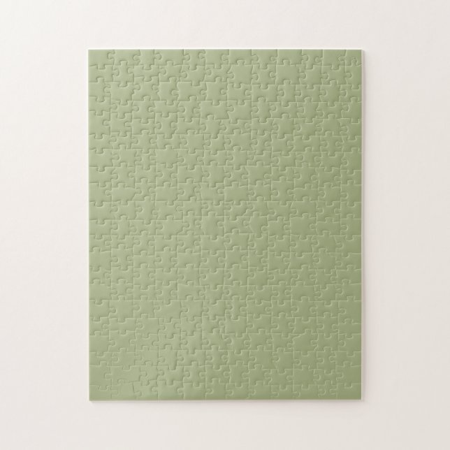 Dusty Sage Green Solid Color Puzzle (Vertikal)