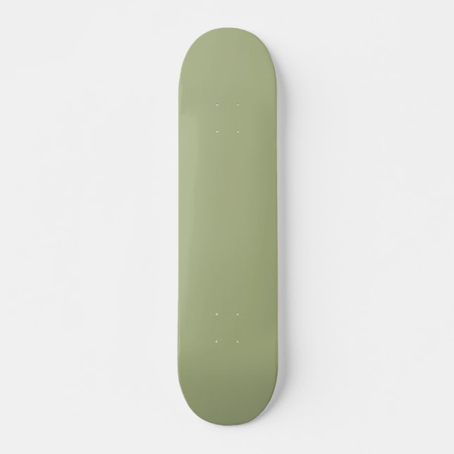 Dusty Sage Green Solid Color Skateboard (Vorne)