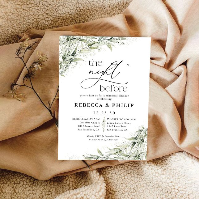 Dusty Sage grün die Nacht vor der Einladung (Von Creator hochgeladen)