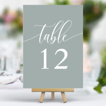 Dusty Sage Minimalistisch Calligrafy Wedding
