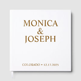 Dusty Sky Blue Gästebuchgeschenk, Personalisiert L Gästebuch