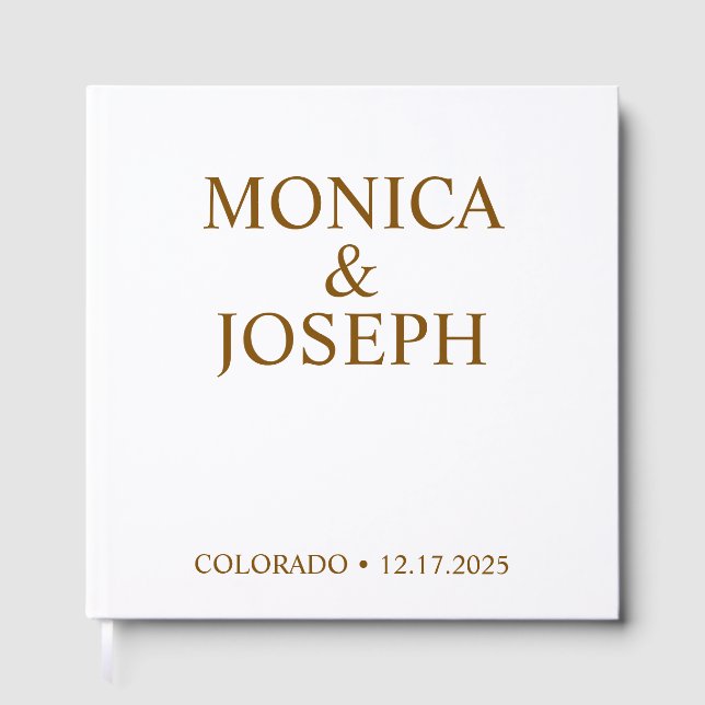 Dusty Sky Blue Gästebuchgeschenk, Personalisiert L Gästebuch (Vorderseite)