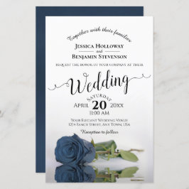 Dusty Steel Blue Rose HAUSHALT Hochzeitsempfehlung