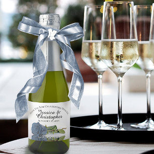 Dusty Steel Blue Rose Wedding Danke Mini