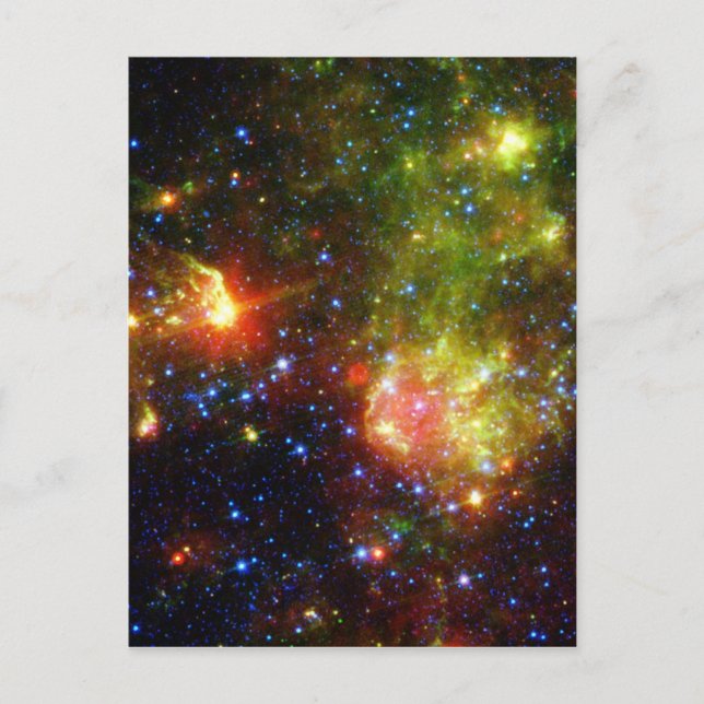 Dusty Tod eines großen Sterns der NASA Postkarte (Vorderseite)