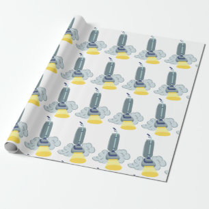 Dusty Vacuuming Geschenkpapier