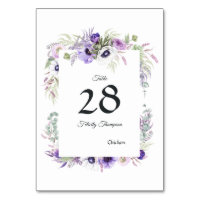 Dusty Violet Floral Baby Dusche
