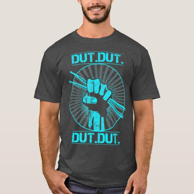Dut Marching Band Drum line Musician Novelty T-Shirt (Vorderseite)