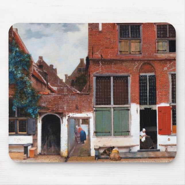 Dutch Alley, Johannes Vermeer Mousepad (Vorne)