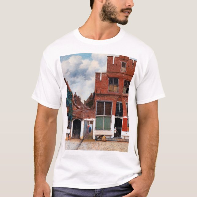 Dutch Alley, Johannes Vermeer T-Shirt (Vorderseite)