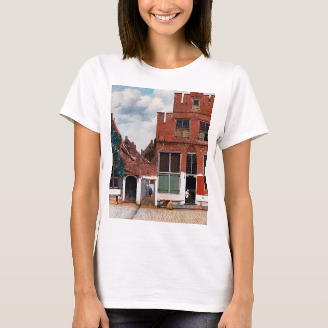 Dutch Alley, Johannes Vermeer T-Shirt (Vorderseite)