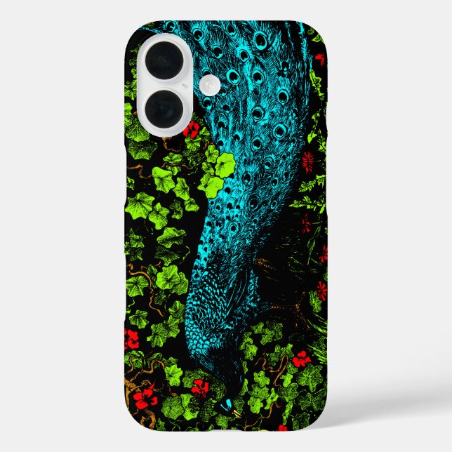 Dutch Art Nouveau Peacock and Butterfly Case-Mate iPhone Hülle (Rückseite)