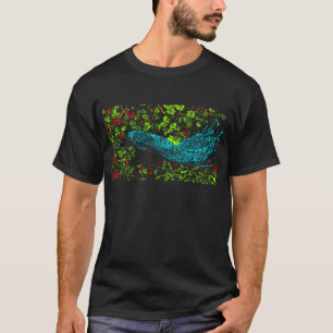 Dutch Art Nouveau Peacock and Butterfly T-Shirt