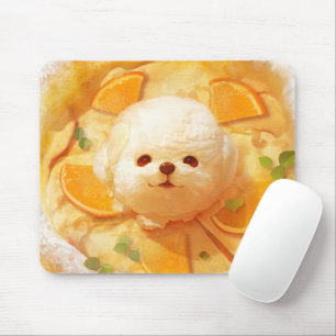 Dutch Baby Pancake mit Niedlicher Dog Ice Creme Mousepad
