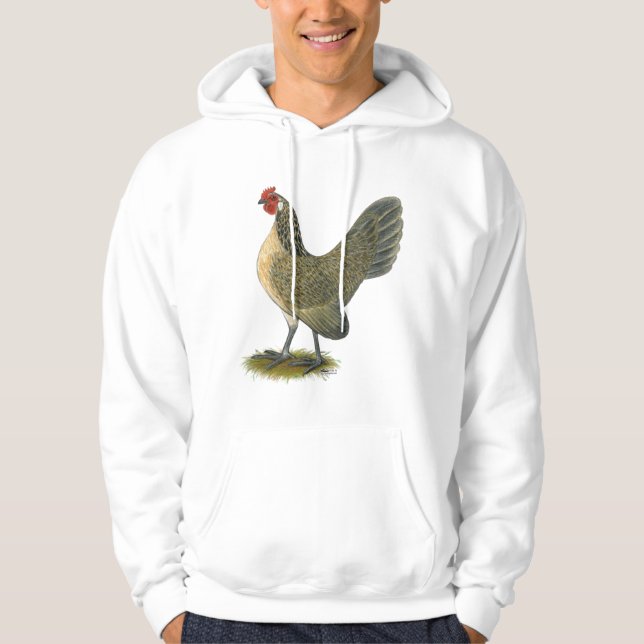 Dutch Bantam: Blue Quail Hen Hoodie (Vorderseite)