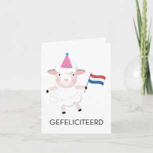 Dutch Birthday Card - Gefeliciteerd Karte
