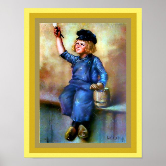 Dutch Boy Painter Print Vintag 1908 Poster (Vorne)