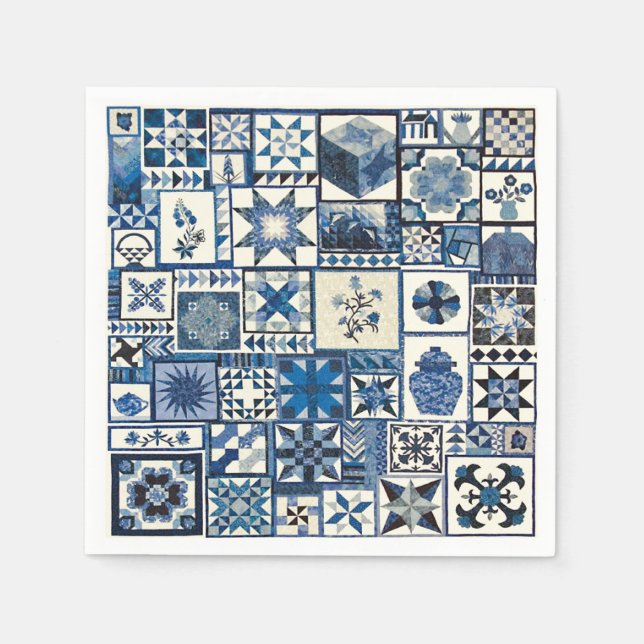 Dutch Delft Serviette (Vorderseite)