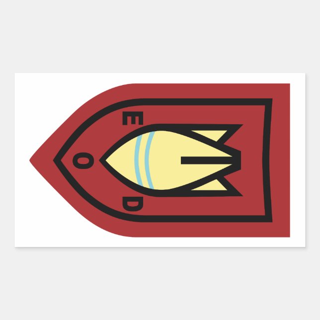 Dutch EOD Rechteckiger Aufkleber (Vorderseite)