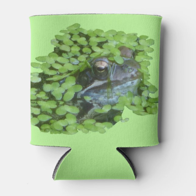 Dutch Frog Face mit Duckweed Can Cooler Dosenkühler (Vorderseite)