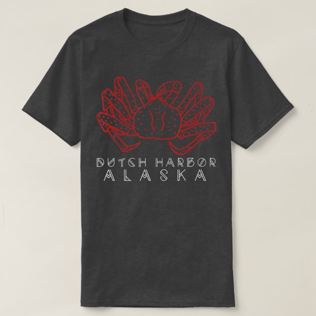Dutch Harbour Alaska Crab Alaskan Red King Crab Le T-Shirt (Design vorne)