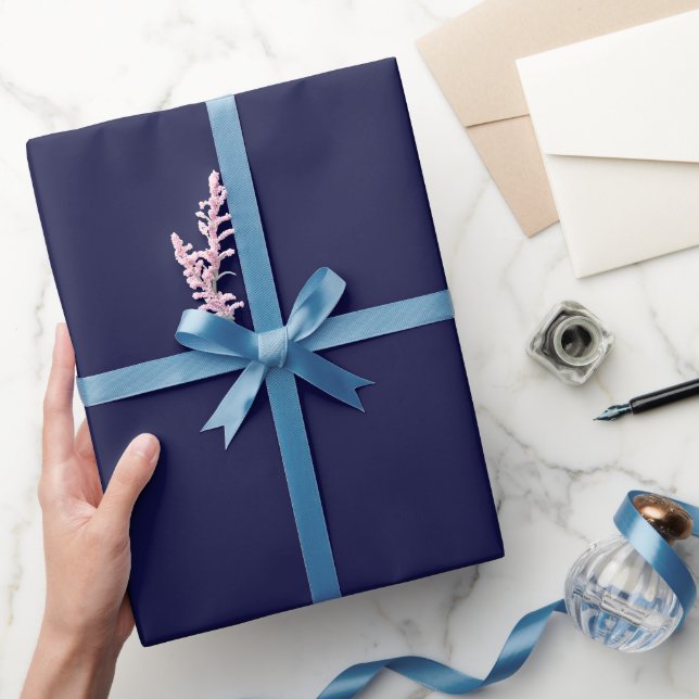 Dutch Indigo Blue #0F0F3F Wrapping Paper Geschenkpapier (Schenken)