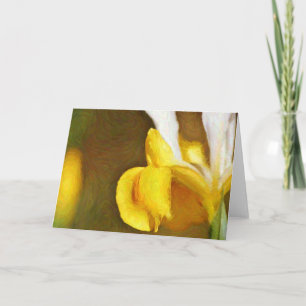 Dutch Iris Impressionary Garden Art Note Card Karte