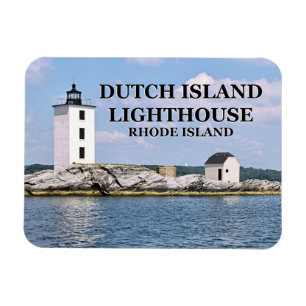 Dutch Island Lighthouse, Rhode Island Foto Magnet