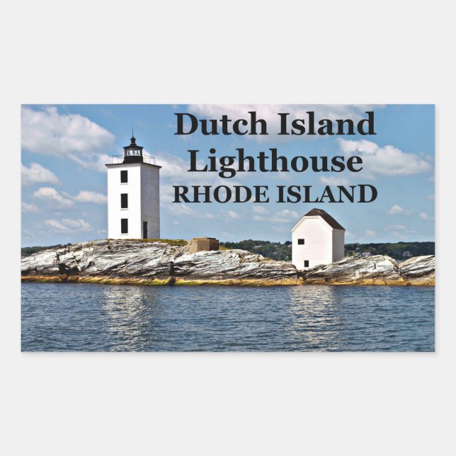 Dutch Island Lighthouse, Rhode Island Stickers (Vorderseite)