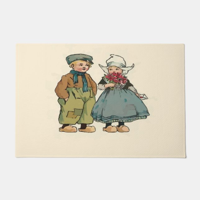 Dutch Kids Door Mat Fußmatte (Vorderseite)