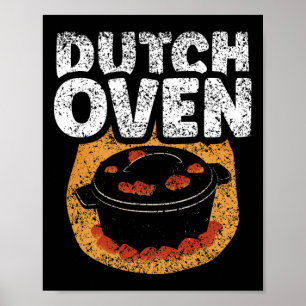 Dutch Oven Lover Grillen Metal Iron Dutch Oven Poster