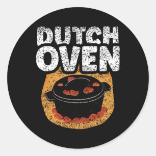 Dutch Oven Lover Grillen Metal Iron Dutch Oven Runder Aufkleber