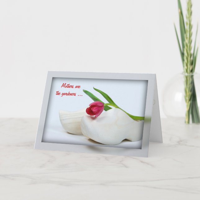 Dutch Red Tulip Karte (Vorderseite)