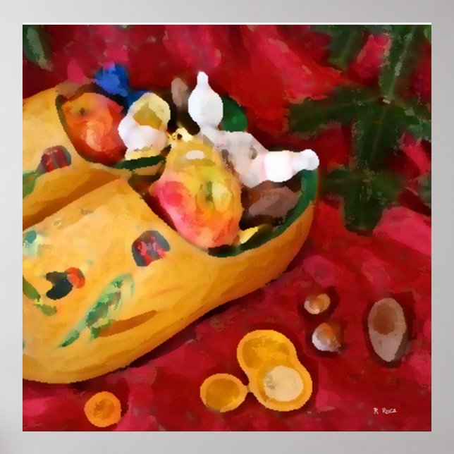 Dutch_schuhe_ Frohe Weihnachten Poster (Vorne)