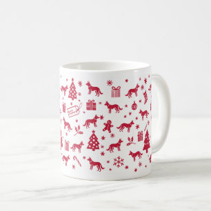 Dutch Shepherd Christmas Design Kaffeetasse