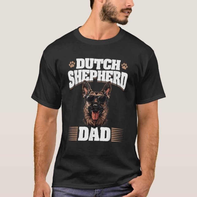 Dutch Shepherd Dog Breed Dutch Shepherd Dad  for M T-Shirt (Vorderseite)