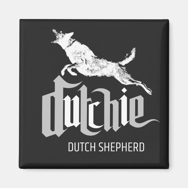 Dutch Shepherd dog - Hollandse Herder Magnet (Vorne)